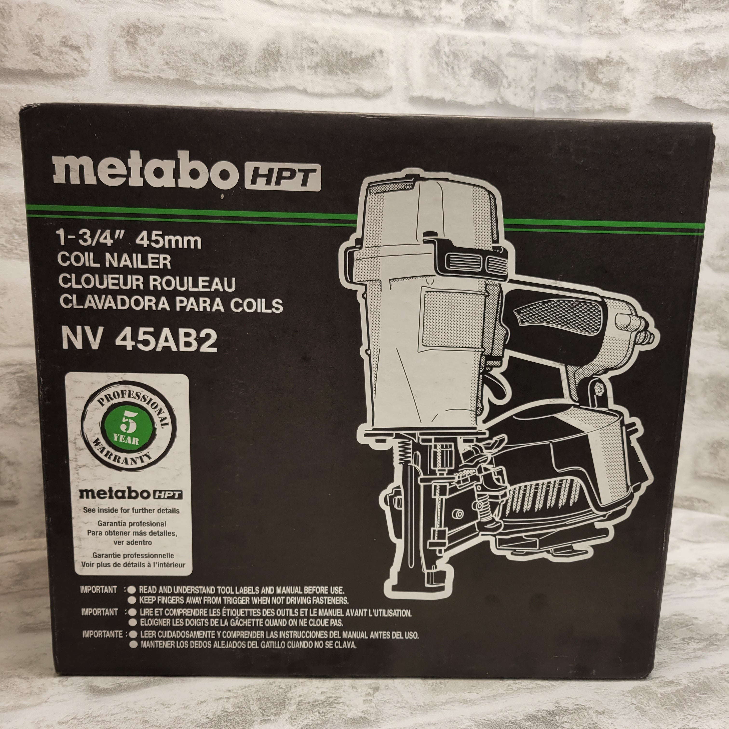 Metabo HPT Roofing Nailer, Pneumatic, Coil Roofing Nails from 7/8-Inch up to 1-3/4-Inch (7537186636014)